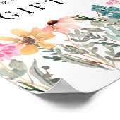 リトルワイルドフラワーカード&ギフトサイン ポスター (角)