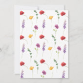 リトルワイルドフラワーガーデンパーティー1st誕生日 招待状 (裏面)