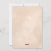 リトルワイルドフラワーガールベビーシャワー招待状 シーズンカード (裏面)