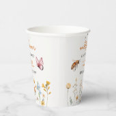 リトルワイルドフラワーガールベビーシャワー 紙コップ (右)