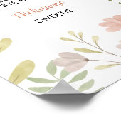 リトルワイルドフラワーズ1stバースデーマイルストーンサイン ポスター (角)