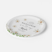 リトルワイルドフラワーデイジーガールベビーシャワー ペーパープレート (アングル)