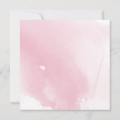 リトルワイルドフラワーデリケートフローラ最初の誕生日 招待状 (裏面)