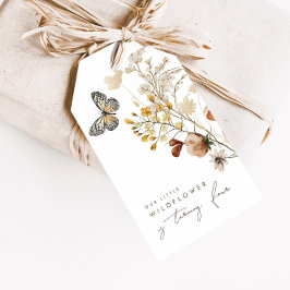 リトルワイルドフラワーバタフライフローラ女の子の好意 ギフトタグ