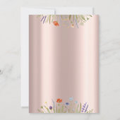 リトルワイルドフラワーバラ金ゴールド退職 招待状 (裏面)