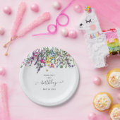 リトルワイルドフラワーバースデーパーティー紙プレート ペーパープレート (パーティー)