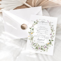 リトルワイルドフラワーパープルフローラベビーガールシャワー