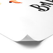 リトルワイルドフラワービッグブーケ歓迎サイン ポスター (角)