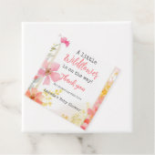 リトルワイルドフラワーピーチフラワーフローラベビーシャワー フェイバータグ (インサイチュ)