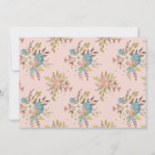 リトルワイルドフラワーフォト1st誕生日招待状 招待状 (裏面)