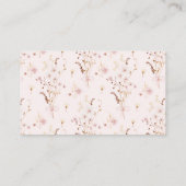 リトルワイルドフラワーフローラの赤ちゃんシャワーおむつラッフル エンクロージャーカード (裏面)