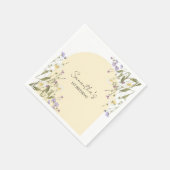 リトルワイルドフラワーフローラエステティックガーデン誕生日 スタンダードカクテルナプキン (角)