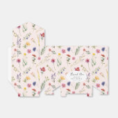 リトルワイルドフラワーフローラピンクガールベビーシャワー フェイバーボックス (折り畳みなし)