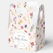 リトルワイルドフラワーフローラピンク赤ちゃんシャワー フェイバーボックス (オープン)
