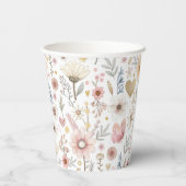 リトルワイルドフラワーフローラベビーシャワー 紙コップ (裏面)