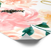 リトルワイルドフラワーフローラベビースワーウェルカムサイン ポスター (角)