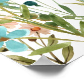 リトルワイルドフラワーフローラベビースワーウェルカムサイン ポスター (角)