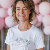 リトルワイルドフラワーベビーガールシャワーゴッドペアレント Tシャツ