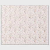 リトルワイルドフラワーベビーガールシャワーラッピング紙 ラッピングペーパー (フラット)