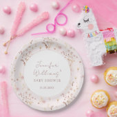 リトルワイルドフラワーベビーガールシャワー紙プレート ペーパープレート (パーティー)