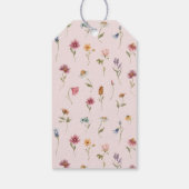 リトルワイルドフラワーベビーシャワーありがとうギフトラベル ギフトタグ (裏面)