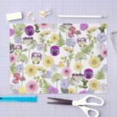 リトルワイルドフラワーベビーシャワーテーマティッシュペーパー 薄葉紙 (クラフト)