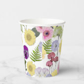 リトルワイルドフラワーベビーシャワーテーマ紙カップ 紙コップ (右)