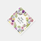 リトルワイルドフラワーベビーシャワーテーマ紙ナプキン スタンダードカクテルナプキン (角)