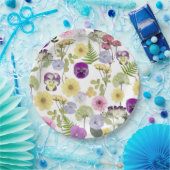 リトルワイルドフラワーベビーシャワーテーマ紙プレート ペーパープレート (パーティー)