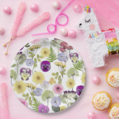 リトルワイルドフラワーベビーシャワーテーマ紙プレート ペーパープレート (パーティー)