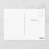 リトルワイルドフラワーベビーシャワー招待状はがき ポストカード (裏面)