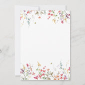 リトルワイルドフラワーベビーシャワー招待状、インビタット 招待状 (裏面)