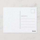 リトルワイルドフラワーベビーシャワー招待状 ポストカード (裏面)