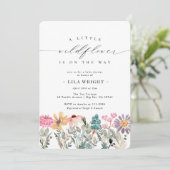 リトルワイルドフラワーベビーシャワー招待状 招待状 (スタンド正面)