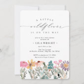 リトルワイルドフラワーベビーシャワー招待状 招待状 (正面)