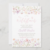 リトルワイルドフラワーベビーシャワー招待状 招待状 (正面)