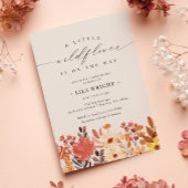 リトルワイルドフラワーベビーシャワー招待状 招待状