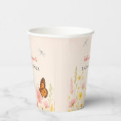 リトルワイルドフラワーベビーシャワー紙カップ 紙コップ (右)