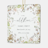 リトルワイルドフラワーベビー初めてのクリスマス セラミックオーナメント (左)