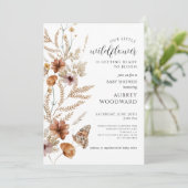 リトルワイルドフラワーベビー開花ベビーシャワー 招待状 (スタンド正面)