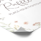 リトルワイルドフラワーボタニカル春おむつラッフル ポスター (角)