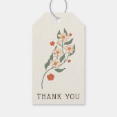 リトルワイルドフラワーボホ素朴ベビーシャワー ギフトタグ (裏面)