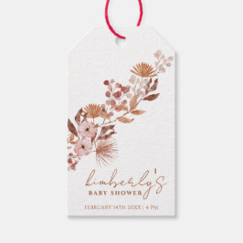 リトルワイルドフラワーボホ |秋のベビーシャワー ギフトタグ