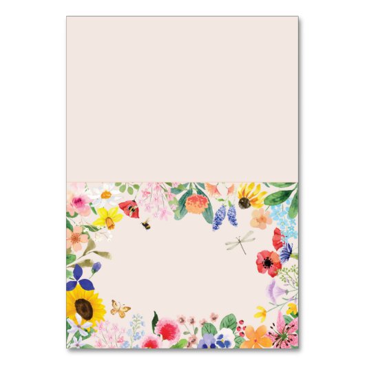 リトルワイルドフラワーマビーベイビーシャワー座席表 テーブルナンバー (正面)