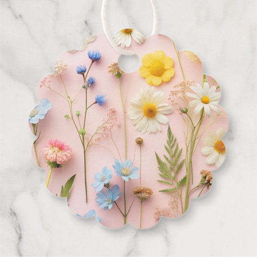 リトルワイルドフラワーワイルドワン誕生日ありがとう フェイバータグ (裏面)