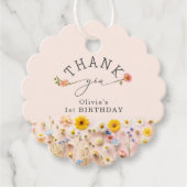 リトルワイルドフラワーワイルドワン誕生日ありがとう フェイバータグ (正面)