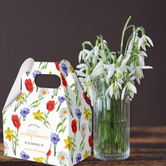 リトルワイルドフラワー子供の誕生日 フェイバーボックス