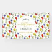 リトルワイルドフラワー子供の誕生日 横断幕 (横)