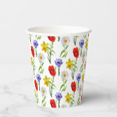 リトルワイルドフラワー子供の誕生日 紙コップ (裏面)