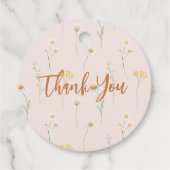 リトルワイルドフラワー感謝祭ギフトタグ フェイバータグ (裏面)